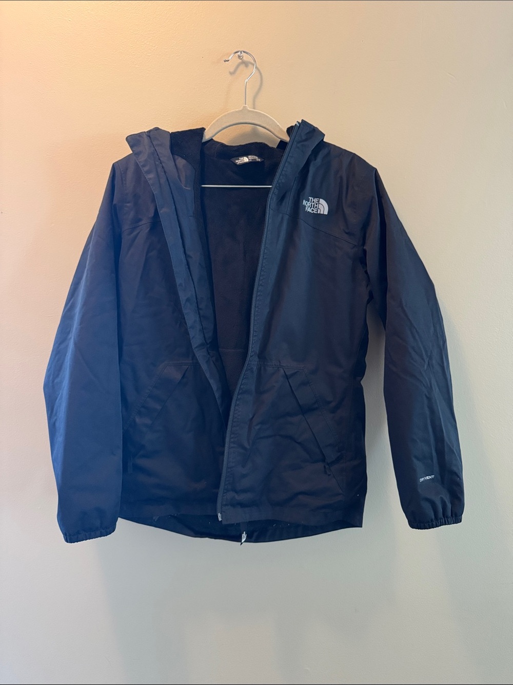 The North Face Navy Kids Hooded Raincoat